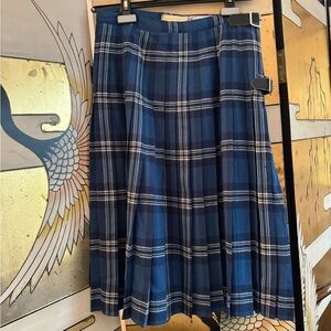 Blue Plaid Women's Skirt